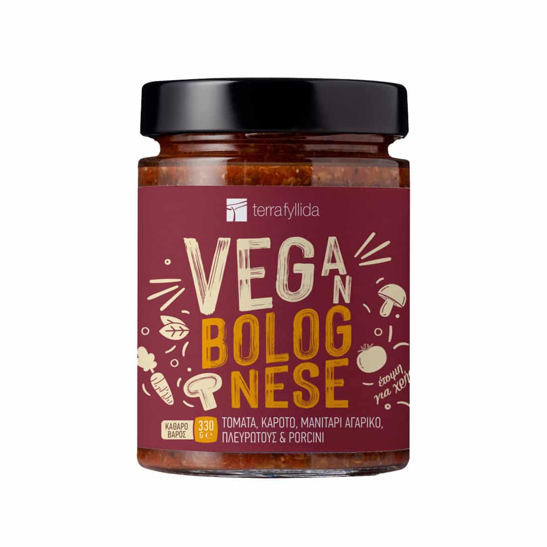 vegan bolognese with mushrooms