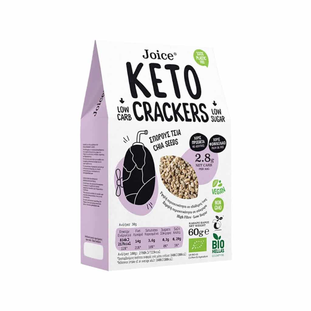 keto crackers with chia seeds joice