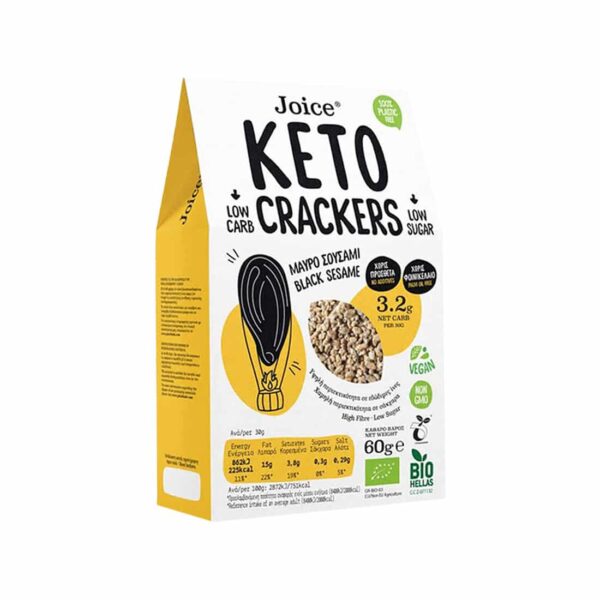 keto crackers with black sesame joice